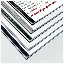 Drucke im Softcover mit Velo/Surebindung Ansicht aller Farben der Velo-Bindekämme