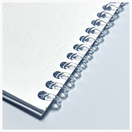 Drucke im Softcover mit Coilbindung Ansicht der Coilbindung von hinten