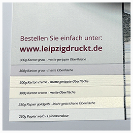 Visitenkarten 2-seitig Ansicht Papier für Visitenkarten