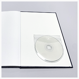 Abschlussarbeiten im Hardcover Kunstleder Modern CD mit PVC Klebehülle eingeklebt