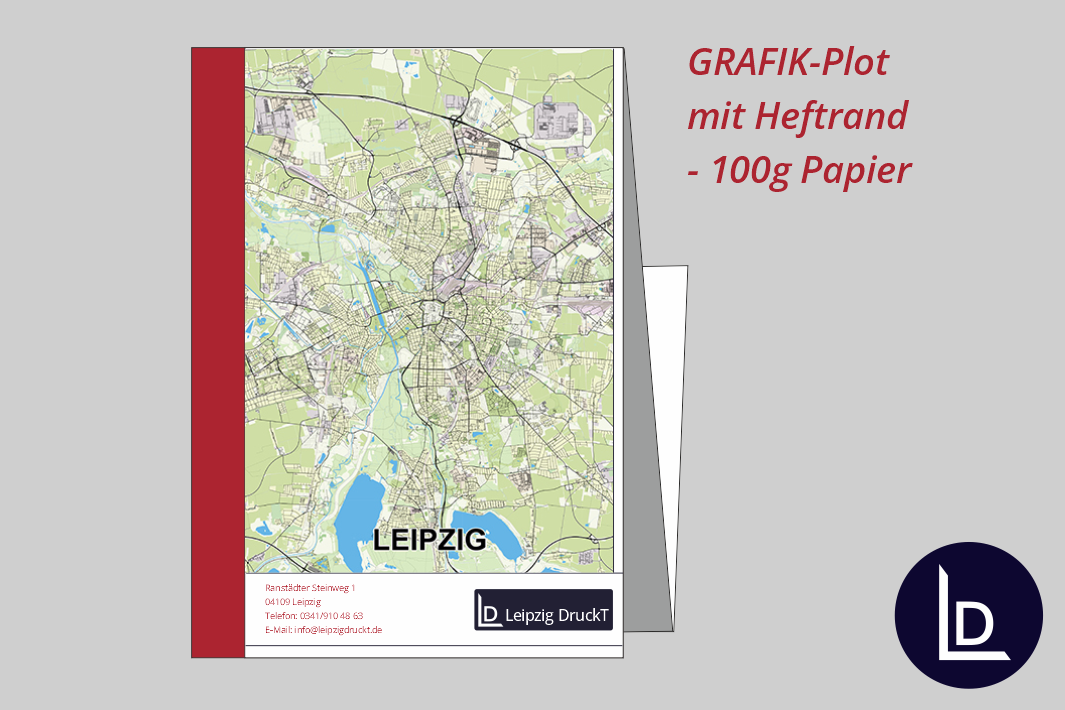 GRAFIK-Plots gefaltet mit Heftrand  