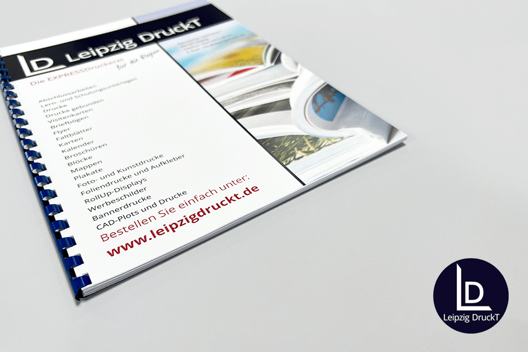 Drucke im Softcover mit Kunststoffringbindung