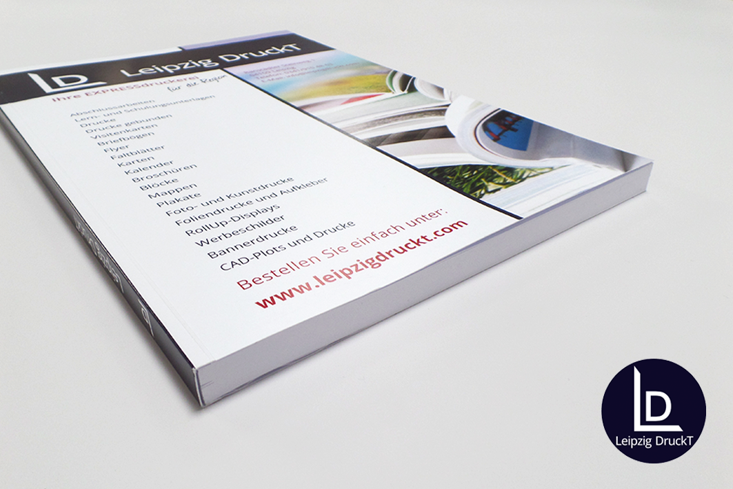 Softcover mit eigenem Umschlag & Klebebindung - bis 360 Seiten