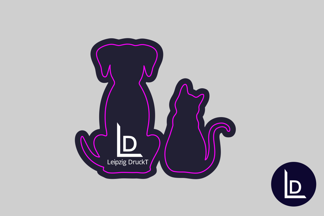 Aufkleber in freien Formen