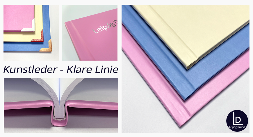 Drucke im Hardcover Kunstleder - Klare Linie