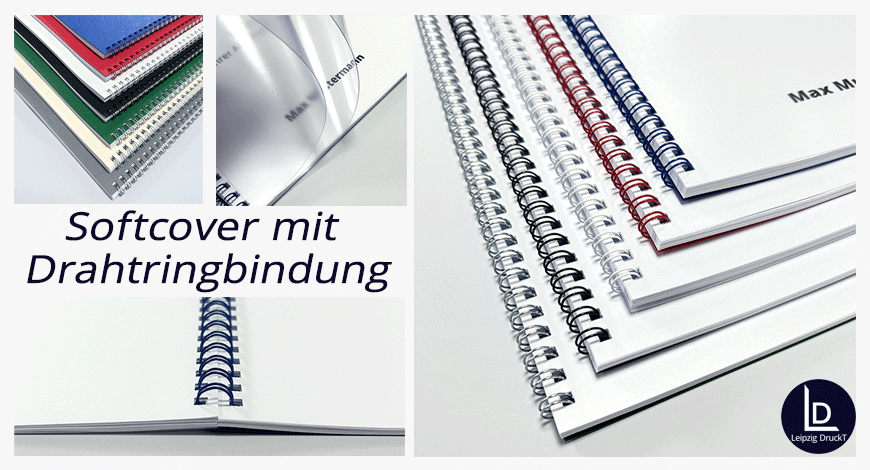 Abschlussarbeiten im Softcover mit Drahtringbindung